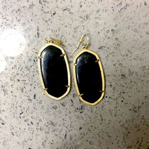 Kendra Scott Black Danielle Drop Earrings